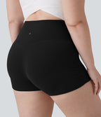 Short cycliste 6 cm de course gainant taille haute grande taille avec fronces et séchage rapide SoftlyZero™