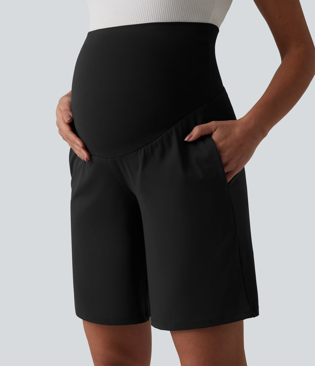 Bermuda de yoga maternité SoftlyZero™ Airy taille très haute effet frais InstantCool avec poches