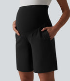 Bermuda de yoga maternité SoftlyZero™ Airy taille très haute effet frais InstantCool avec poches