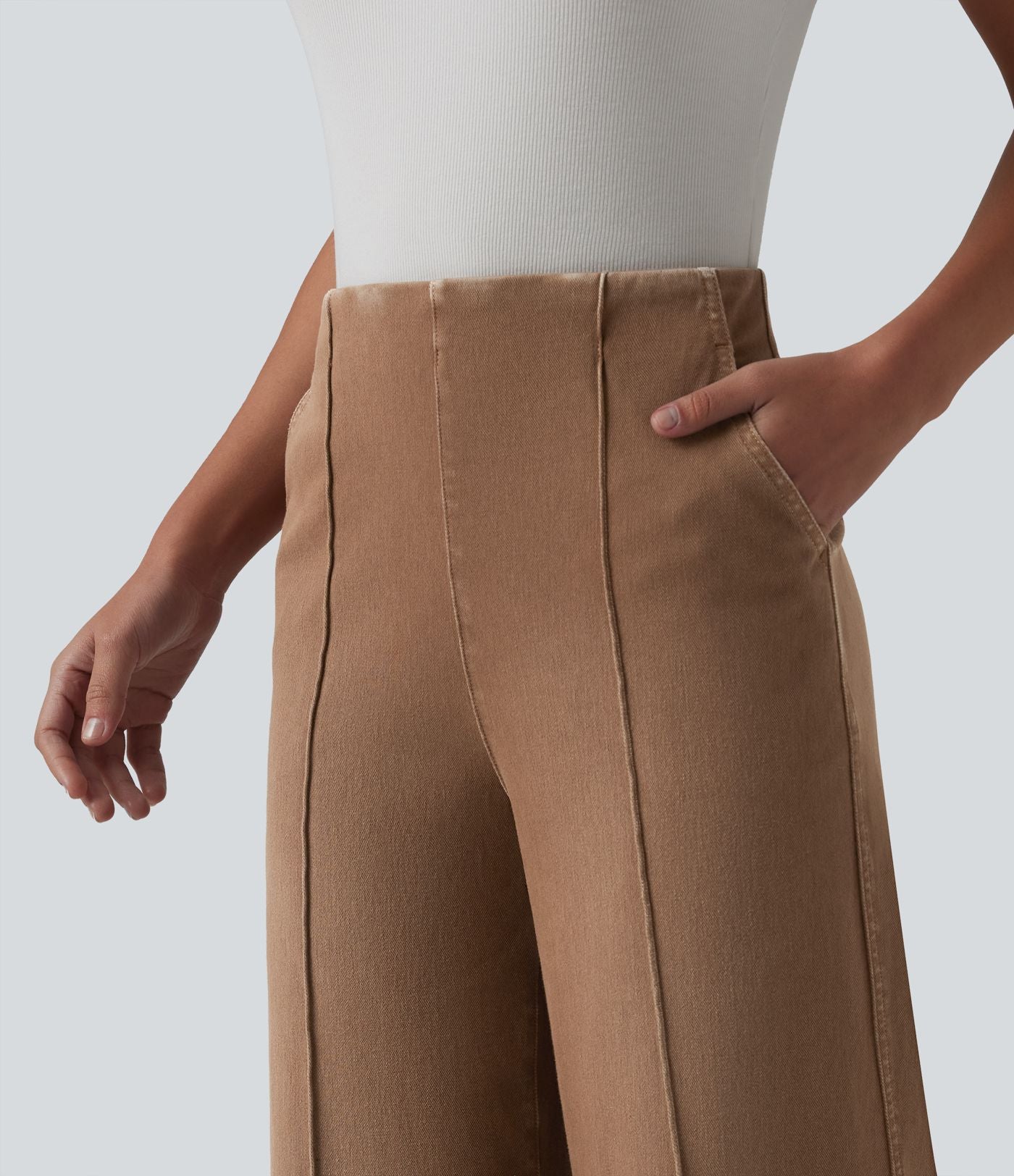 Halara Flex™ Jean large taille haute avec poches