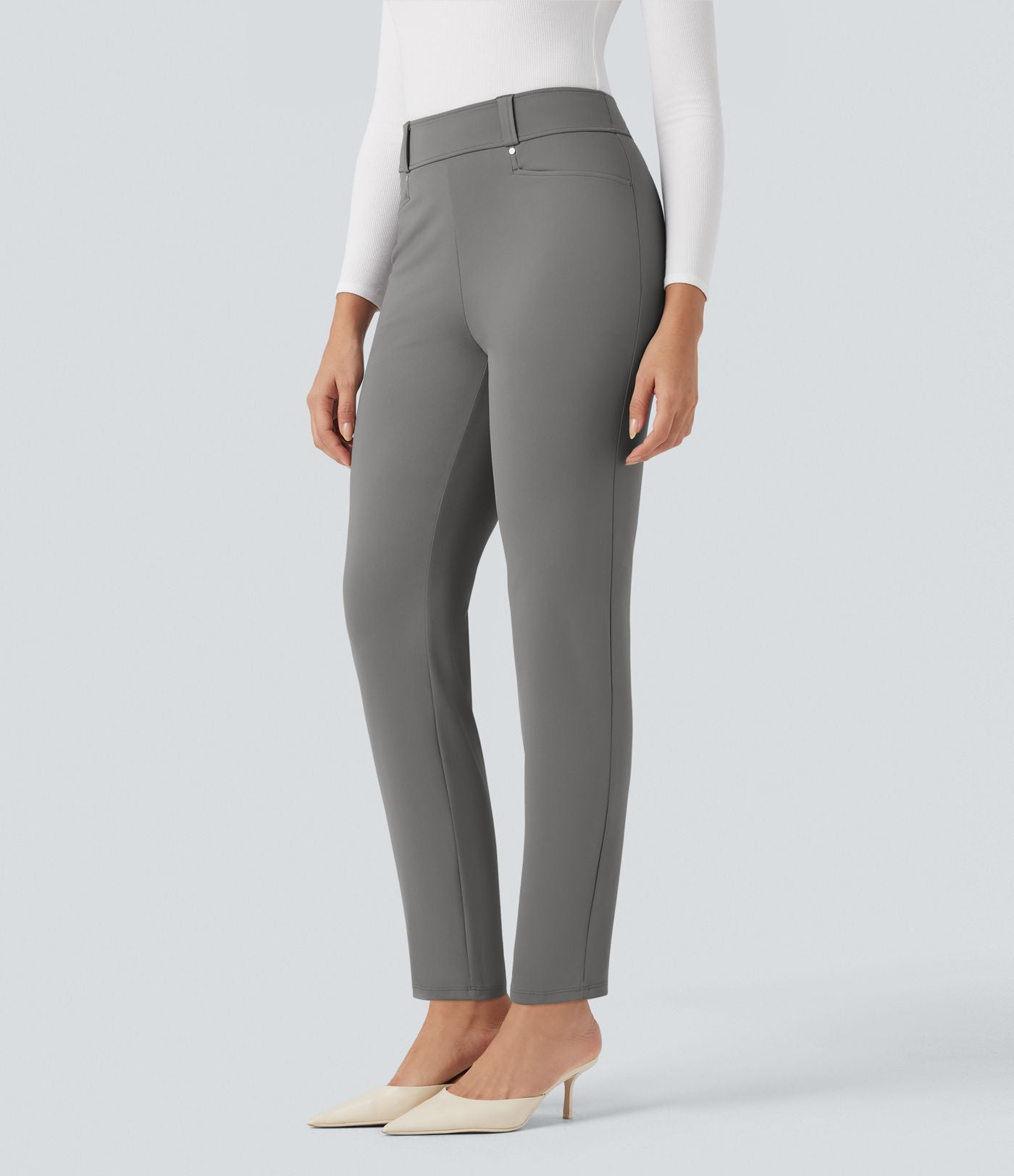Pantalon de travail fuselé 7/8 taille haute Halara Flex™ DayStretch avec poches