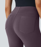 Pantalon tailleur fuselé taille haute Halara Flex™ avec poches