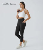 Legging corsaire d'entraînement gainant taille haute avec poches Halara UltraSculpt™