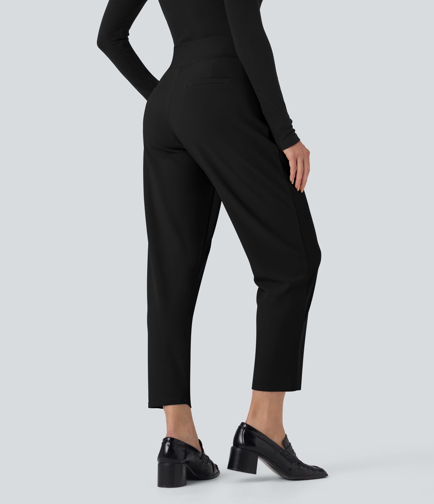Pantalon tailleur fuselé Halara Flex™ taille mi-haute micro gaufré gainant avec poches
