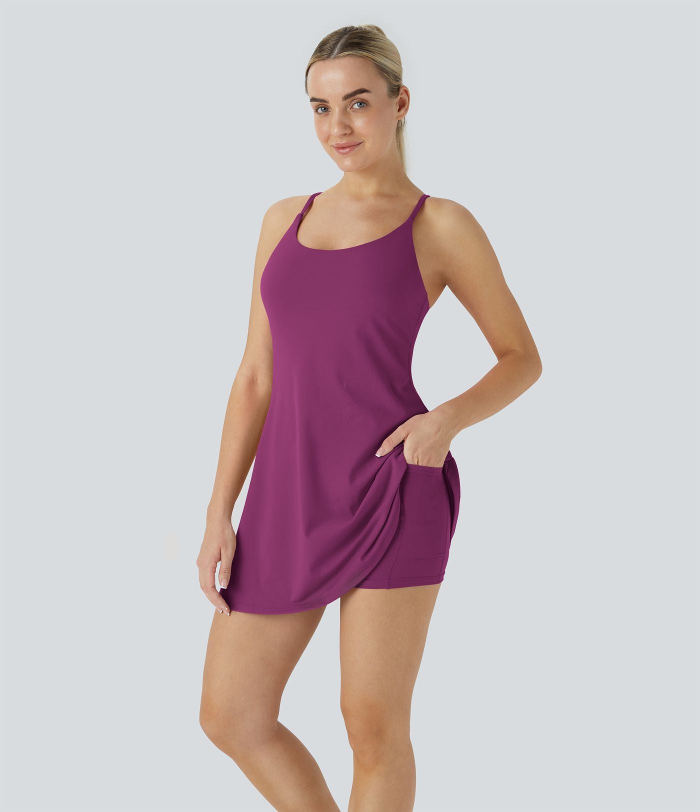 Robe de sport SoftlyZero™ Plush dos nu A-C
