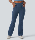 Jean évasé Halara Flex™ casual gainant taille haute avec poches