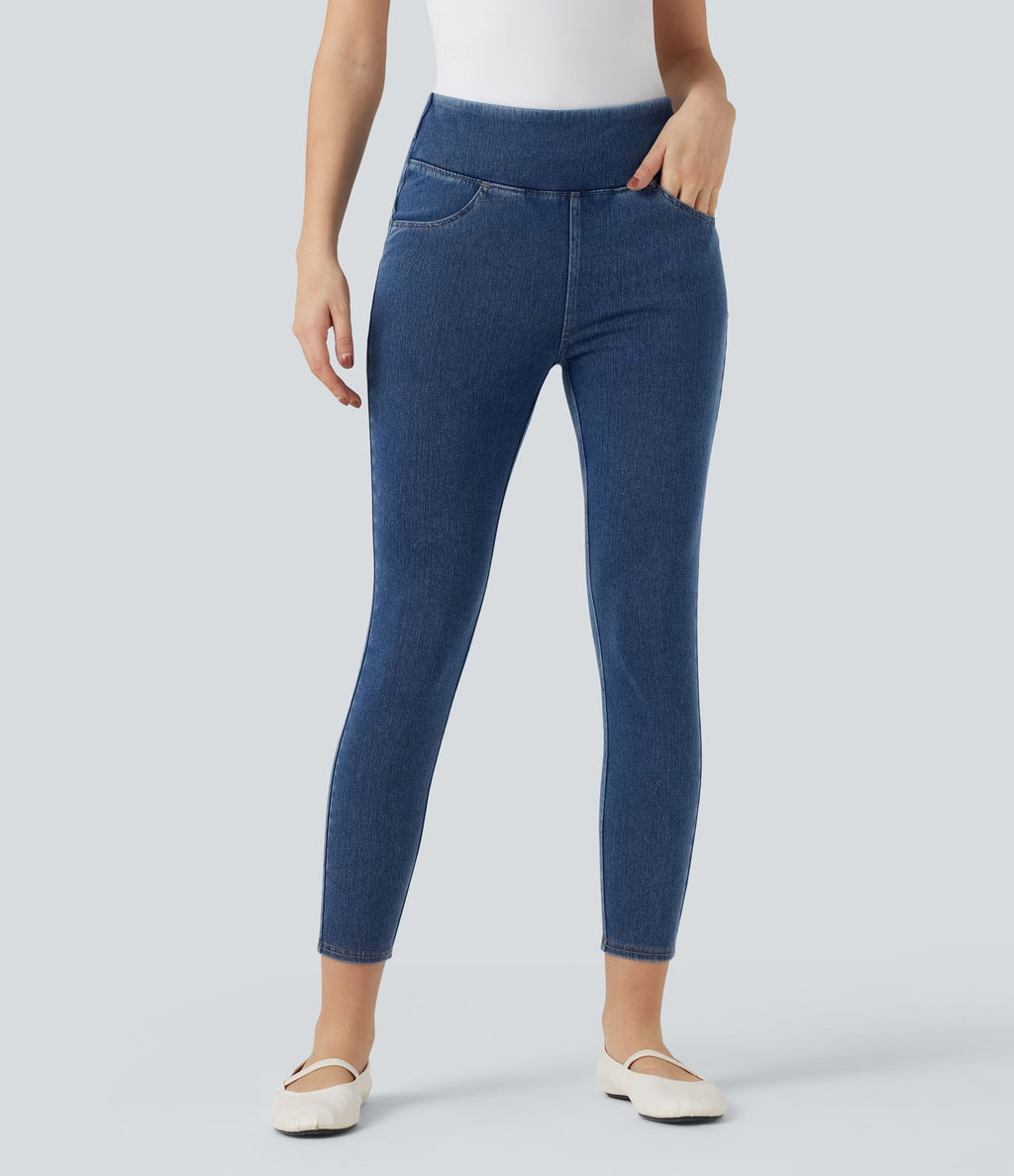 Legging 7/8 denim Halara Flex™ SoCinched gainant effet push-up taille haute avec poches