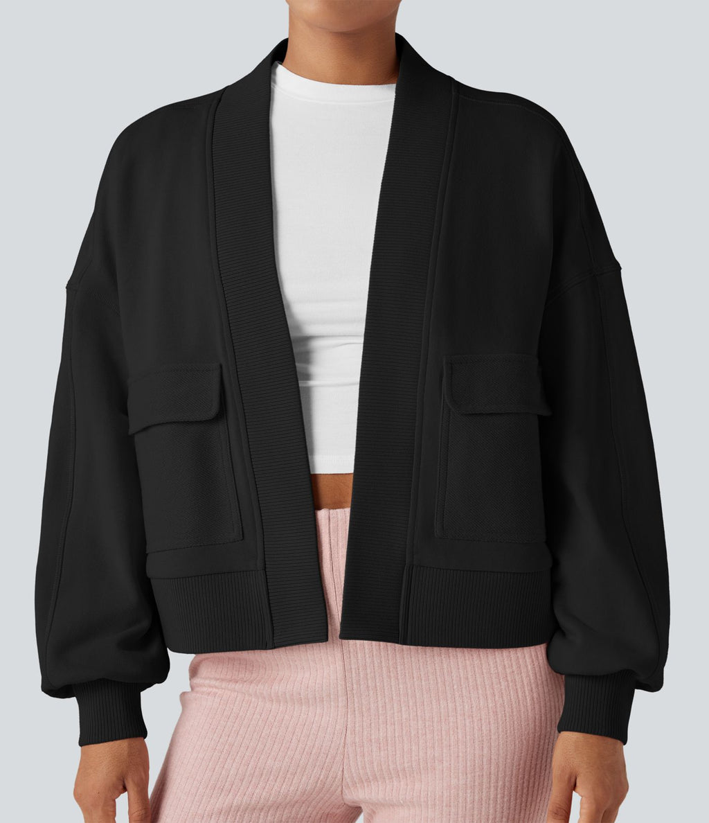 Sweat-shirt oversize manches longues avec poches