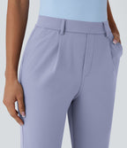 Pantalon de travail fuselé longueur cheville taille haute Halara Flex™ DayStretch avec poches