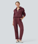Pantalon décontracté SpacerTek™ taille haute, coupe fuselée avec poches