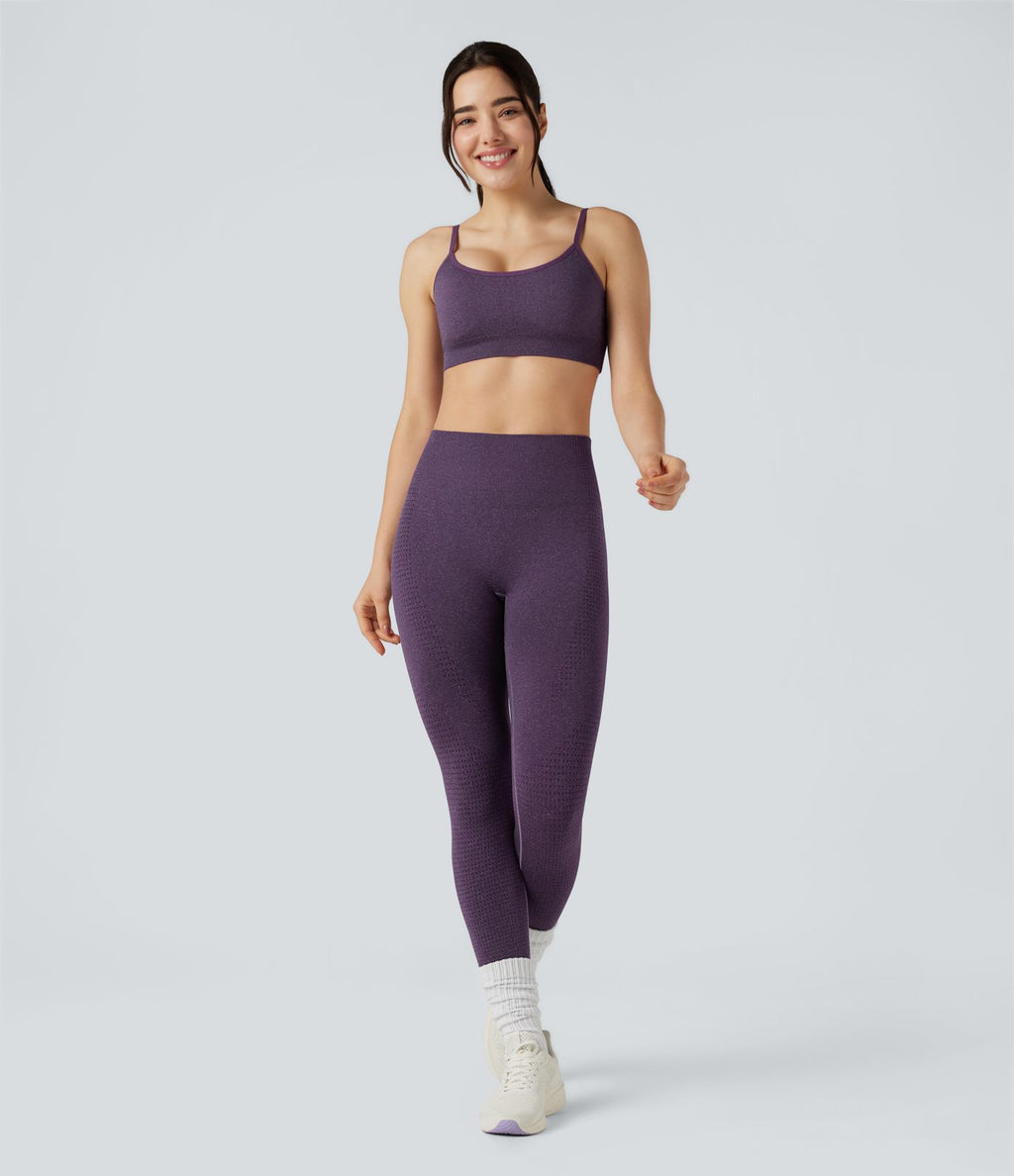 Brassière de sport yoga maintien léger col U sans couture OneForm Seamless Flow