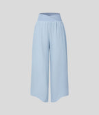 Breezeful™ Pantalon Fluide Vacances Séchage Rapide Taille Haute Croisée Poches Latérales Plissées Fente