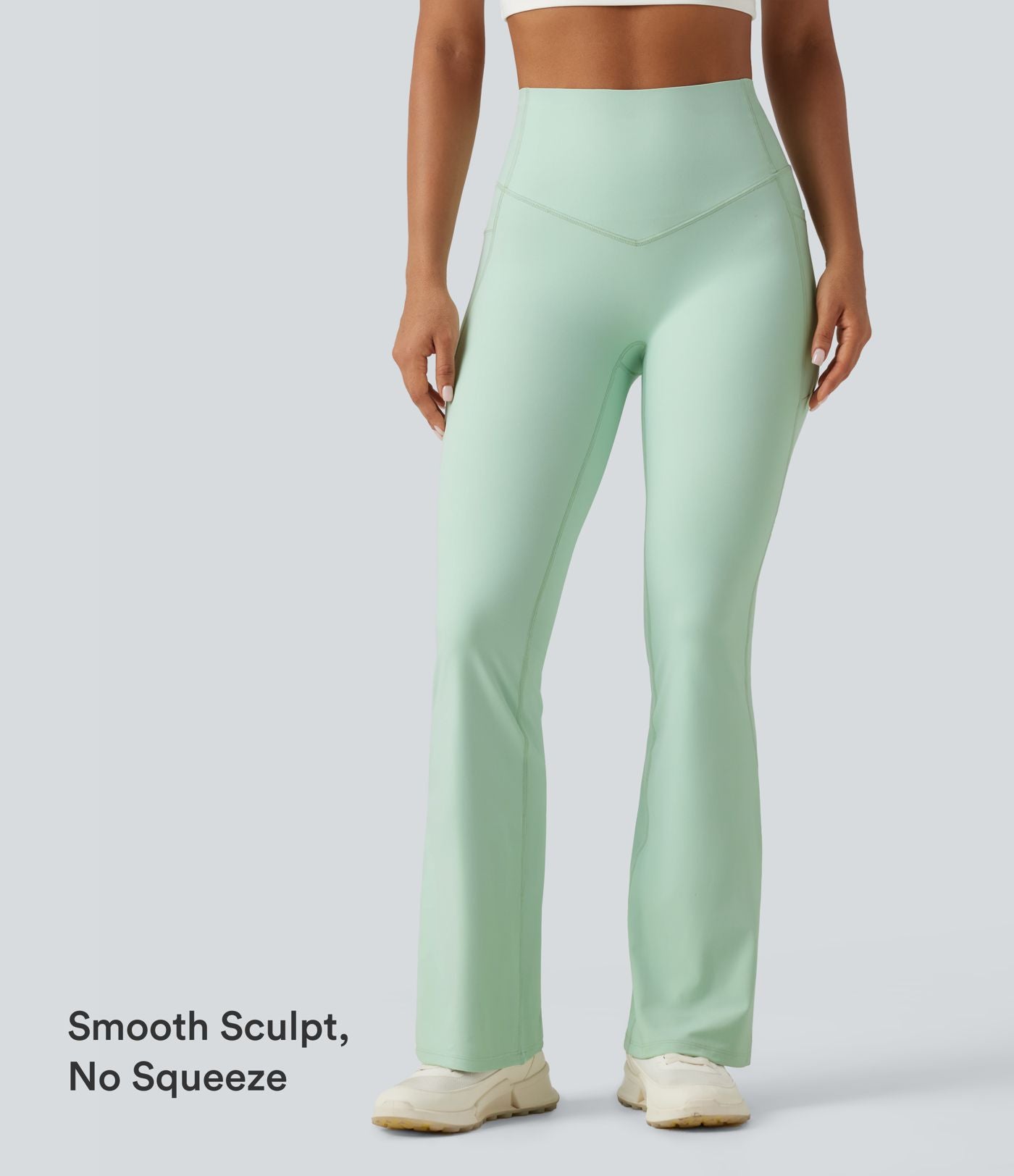 Legging yoga bootcut Halara UltraSculpt™ taille haute gainant avec poches
