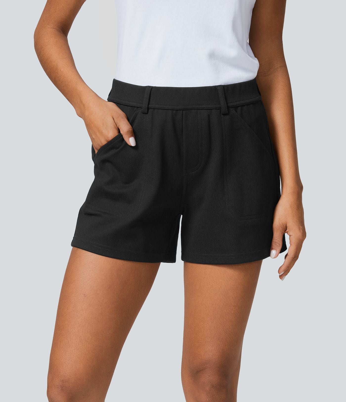 Short de travail taille moyenne avec poches