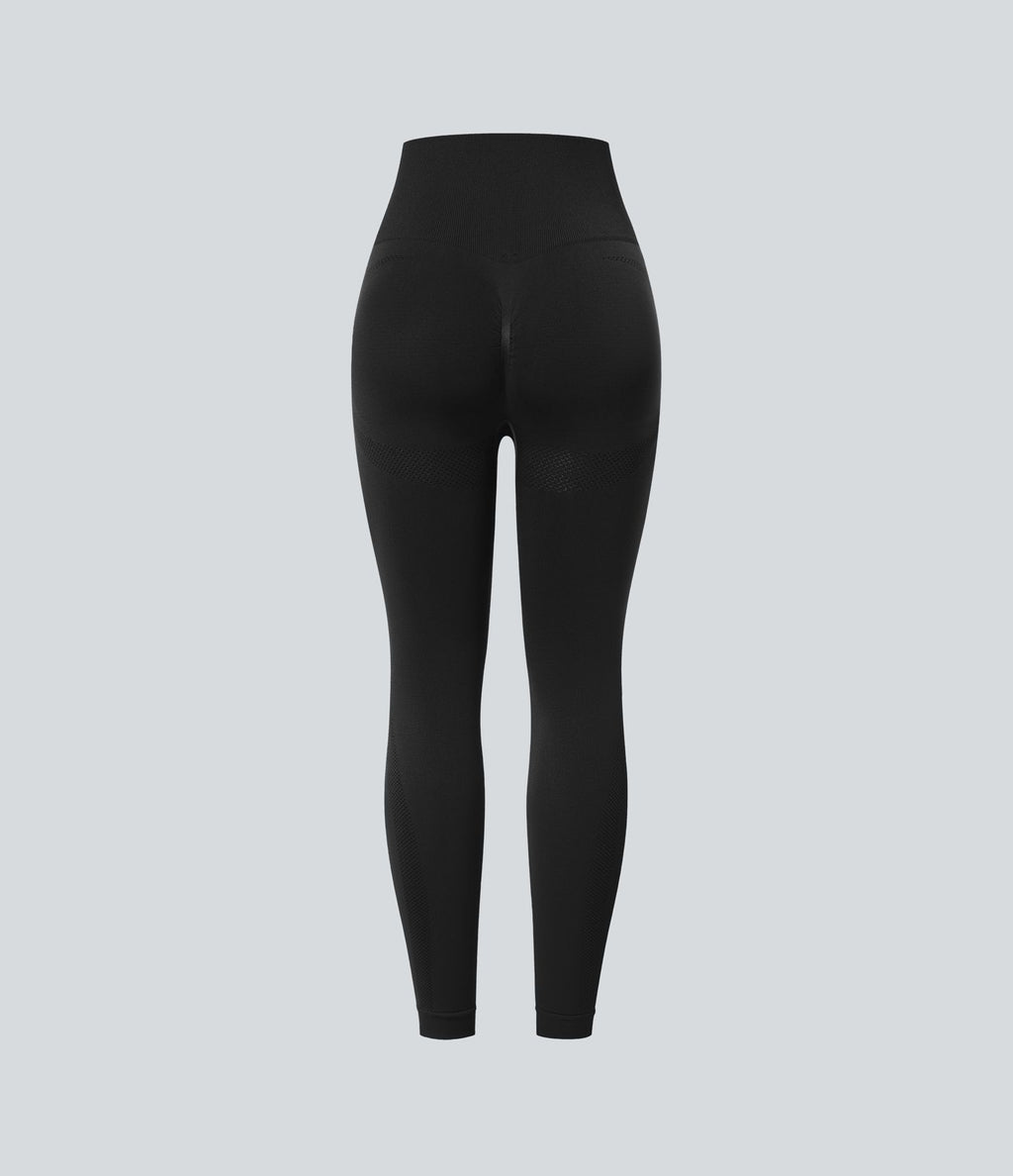 Legging yoga 7/8 taille haute froncé sans couture OneForm Seamless Flow