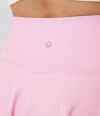 Jupe de tennis SoftlyZero™ Airy taille haute confortable 2-en-1 poches latérales croisées évasée effet frais