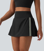 Breezeful™ Jupe-short pickleball mini 2-en-1 plissée séchage rapide taille haute à bandes latérales avec poches