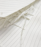 Chemise tailleur portefeuille laçage rayures manches longues