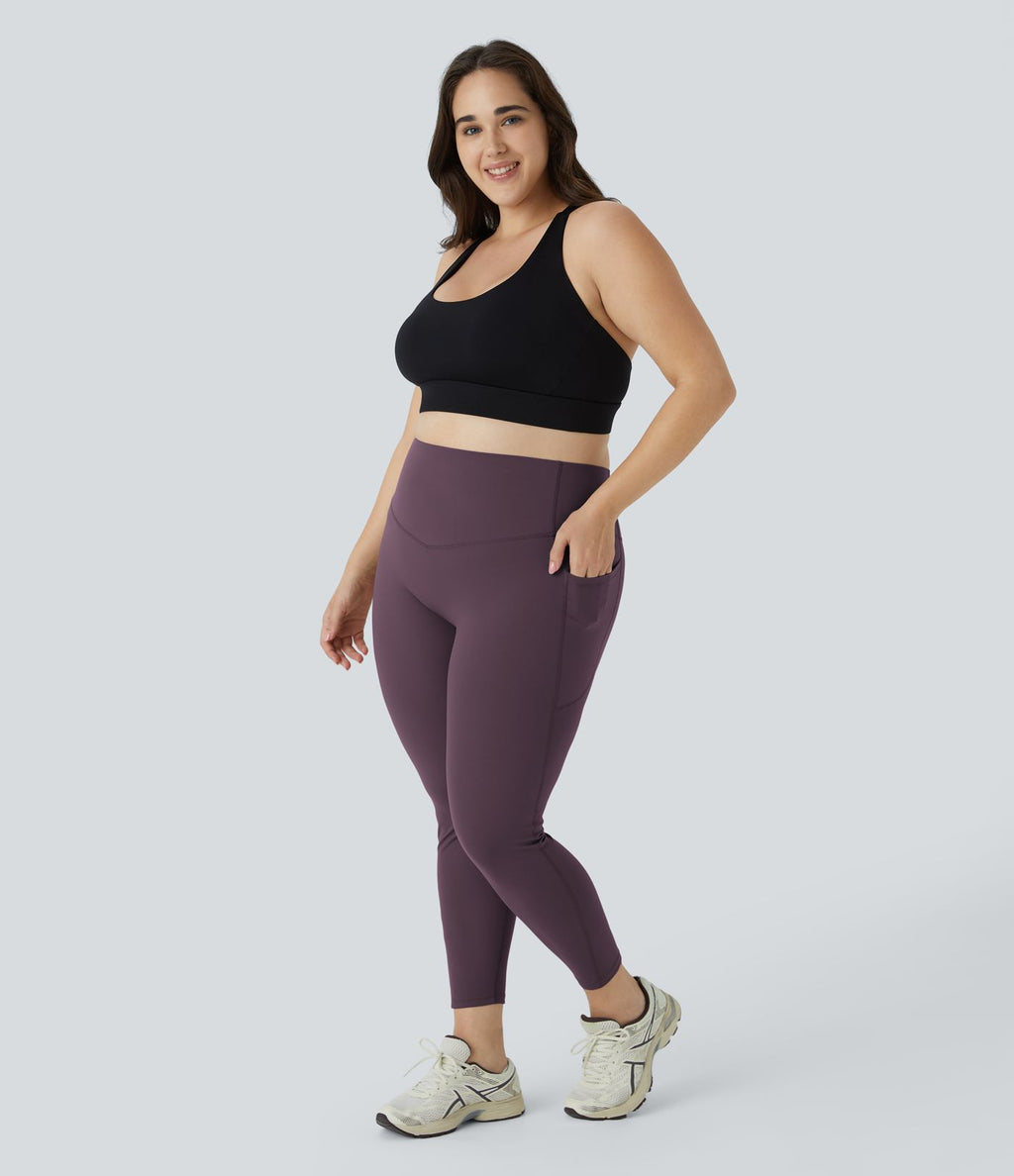 Legging d'entraînement gainant taille haute grande taille avec poches Halara UltraSculpt™