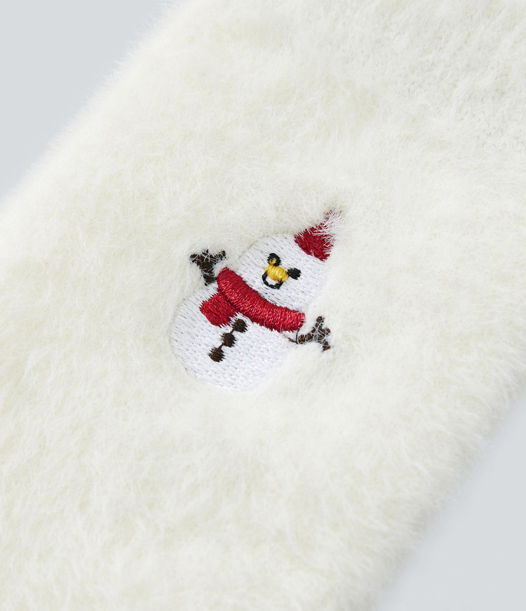 Lot de 3 paires de chaussettes Fausse Fourrure de Noël