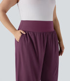 Pantalon tailleur gainant taille haute avec poches Halara Flex™
