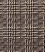 Pantalon large taille haute à carreaux pied-de-poule avec poches