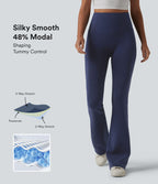 SpacerTek™ Pantalon casual évasé gainant taille haute