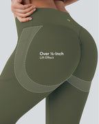 Pantalon de yoga à coupe bootcut gainant galbant taille haute avec effet scrunch et poches Halara UltraSculpt™