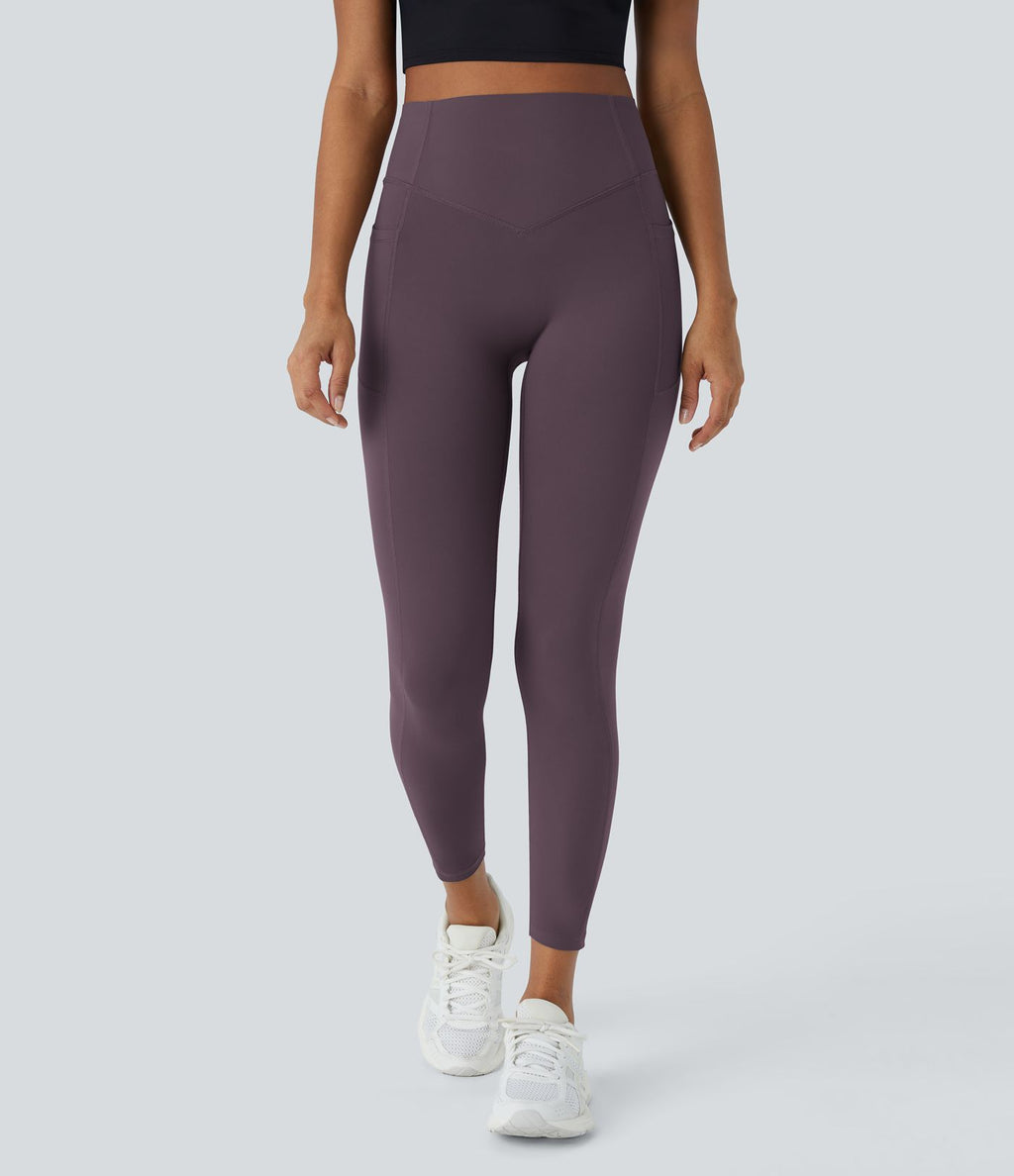 Legging d'entraînement gainant galbant taille haute avec effet scrunch et poches Halara UltraSculpt™