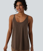 Débardeur casual col U coupe ample