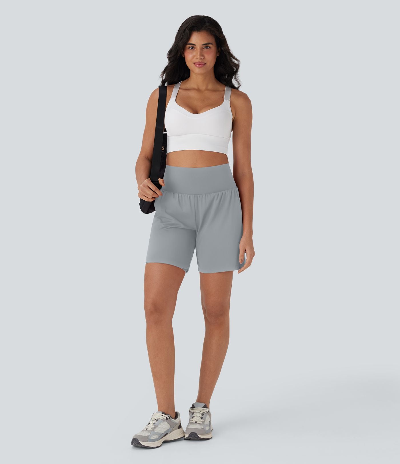 Short de yoga SoftlyZero™ Airy 2-en-1 taille très haute avec poches et effet frais InstantCool 17,5 cm