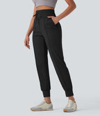 Jogging yoga taille haute cordon séchage rapide avec poches - UPF40+