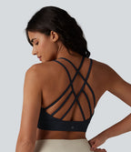 Brassière de sport intégrée à maintien léger