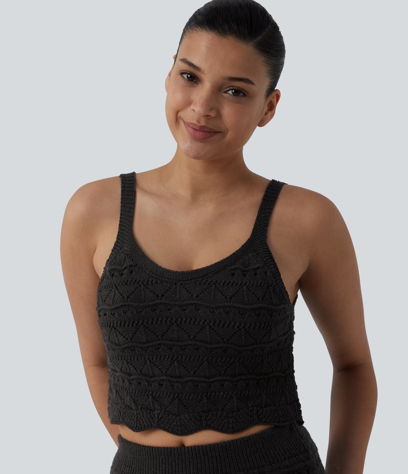 Gilet court col rond