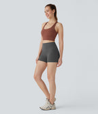 Short cycliste 7,5 cm d'entraînement gainant taille haute avec poches Halara UltraSculpt™