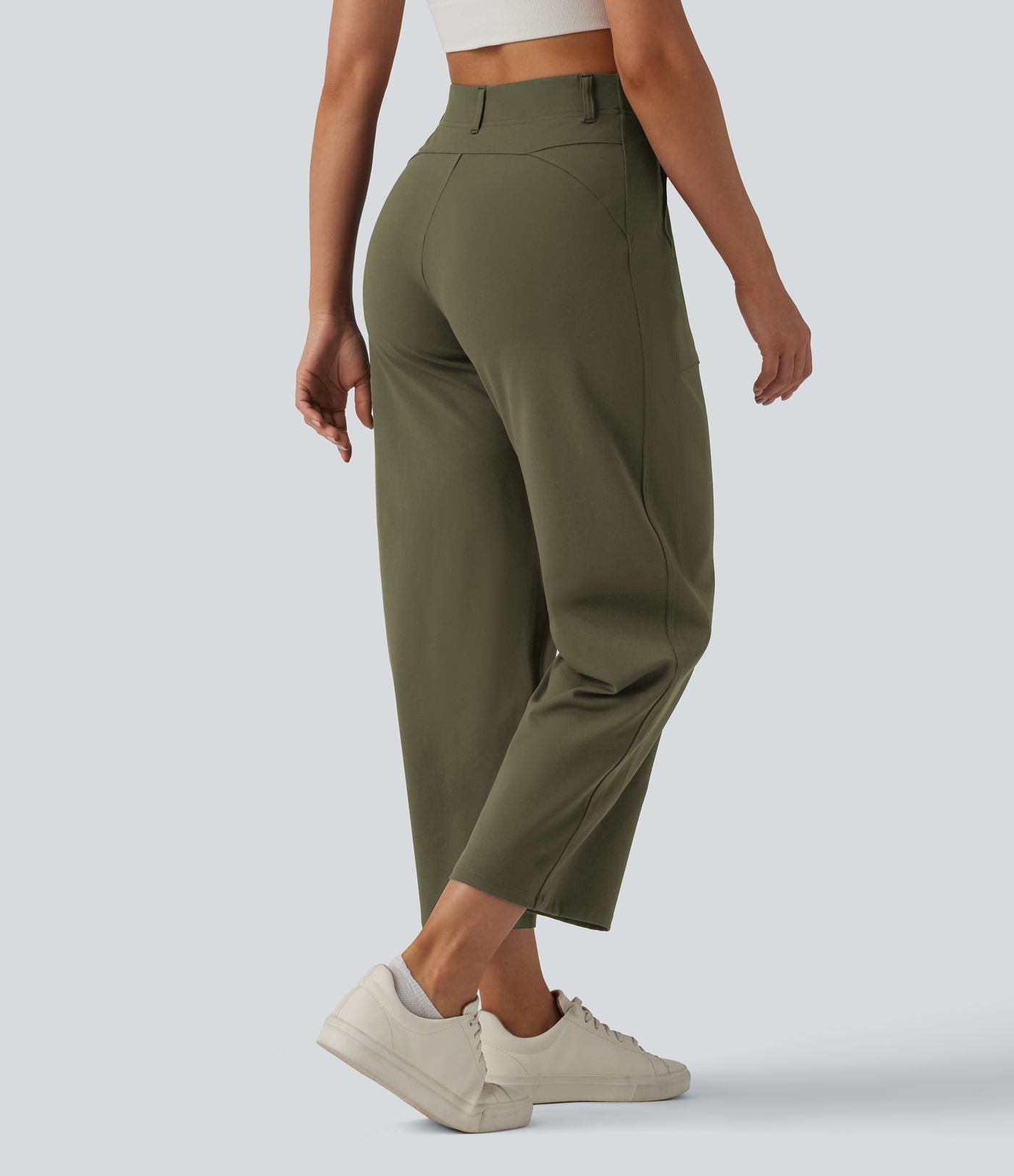 Pantalon barrel DayStretch taille haute avec poches