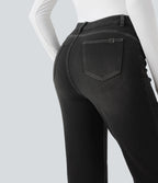 Legging denim bootcut Halara Flex™ gainant effet push-up taille haute avec poches