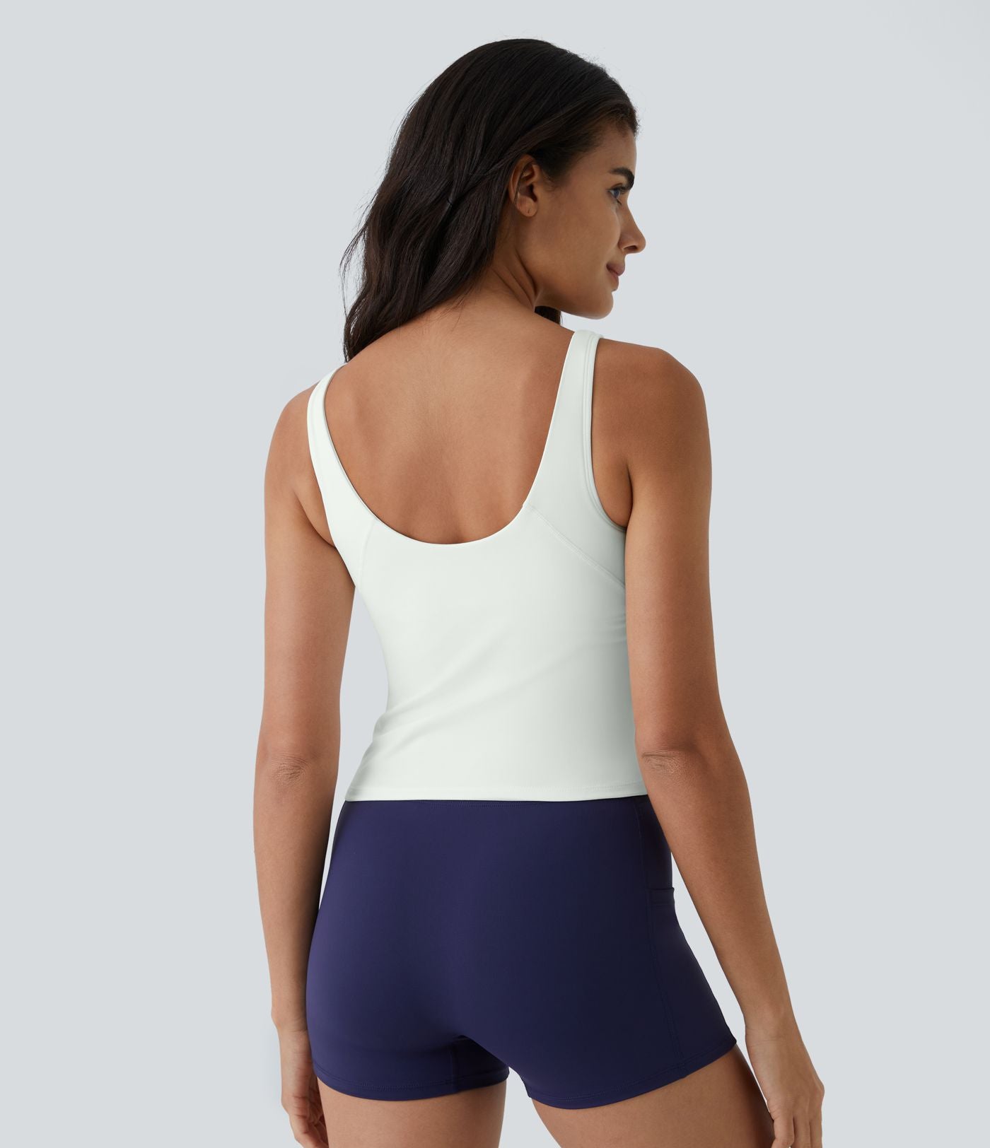 Softlyzero™ Plush Top Débardeur Uni Col en V Soutien-Gorge Intégré
