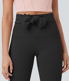 Legging yoga 7/8 SoftlyZero™ taille haute froncé avec lien dos - UPF50+