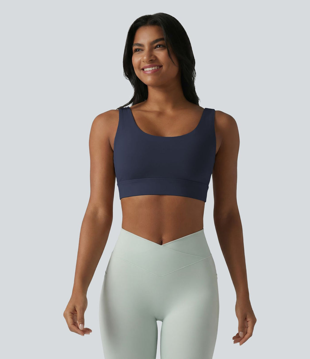 Brassière de sport Halara UltraSculpt™ maintien moyen dos nu avec boucle ajustable et brassière intégrée