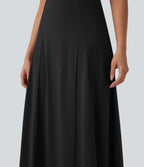 Jupe maxi casual fluide taille haute
