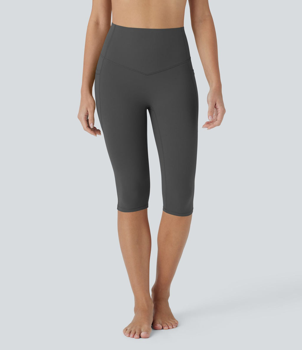 Legging corsaire de yoga gainant taille haute avec poches Halara UltraSculpt™