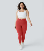 Softlyzero™ Legging Grande Taille Pleine Longueur Taille Haute Poches Latérales Croisée - UPF50+
