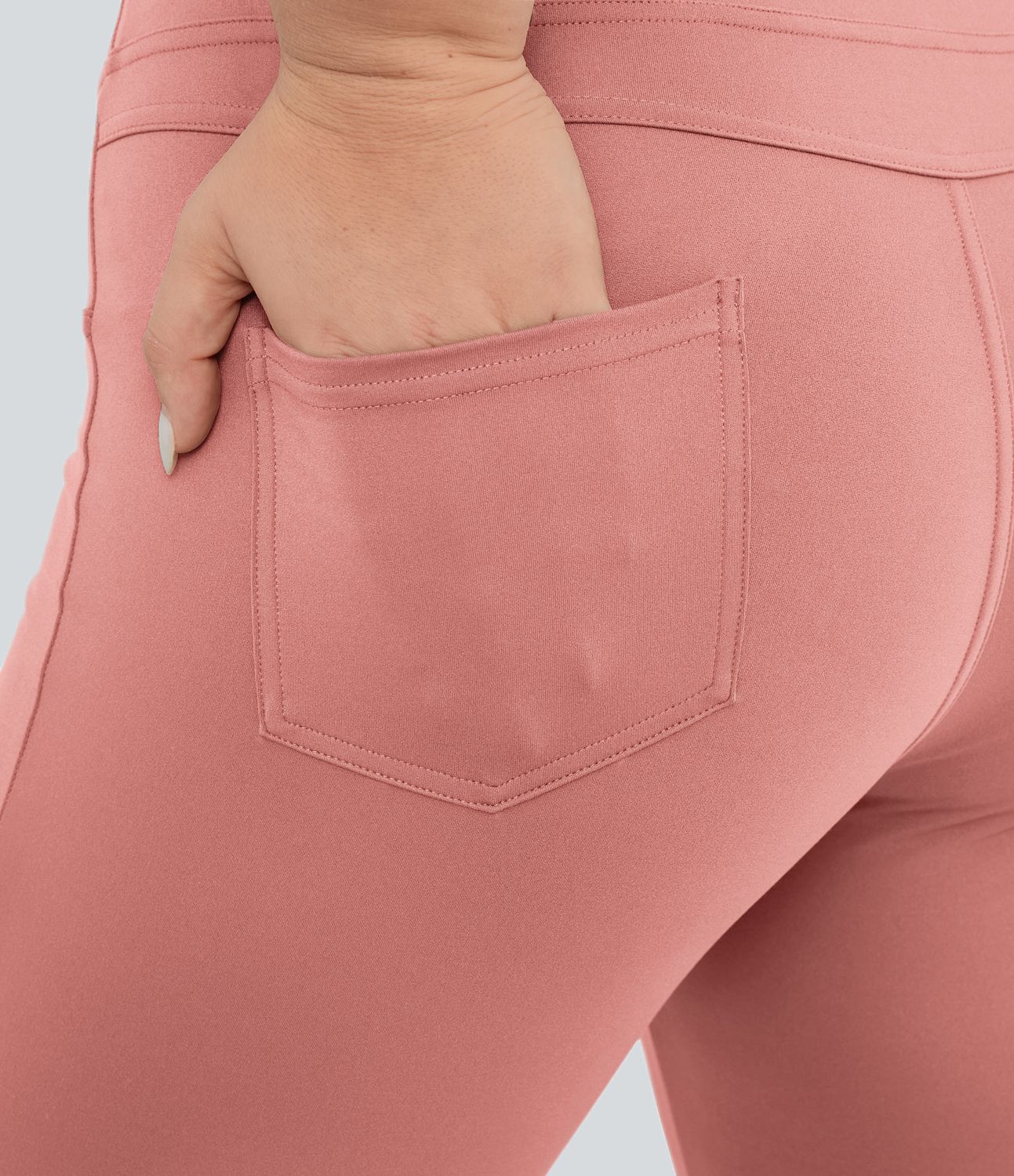 Legging yoga évasé grande taille taille haute DayStretch avec poches