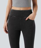 Legging 7/8 denim Halara Flex™ SoCinched gainant effet push-up taille haute avec poches
