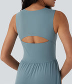 Robe active mi-longue sans manches Breezeful™ avec découpes, séchage rapide, fluide et poches pour camping