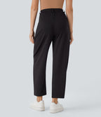 Pantalon Halara Flex™ tailleur à rayures et taille mi-haute avec poches latérales effet frais InstantCool