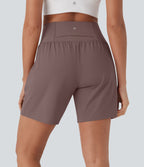 Short de yoga SoftlyZero™ Airy 2-en-1 taille très haute avec poches et effet frais InstantCool 17,5 cm