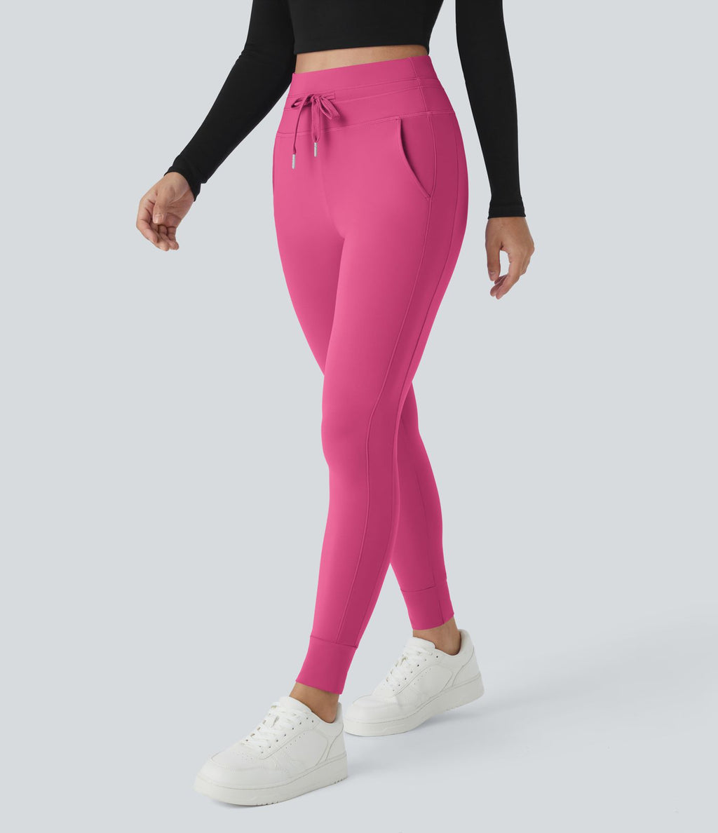 Jogging taille haute Softlyzero™ Plush avec cordon de serrage et poches latérales