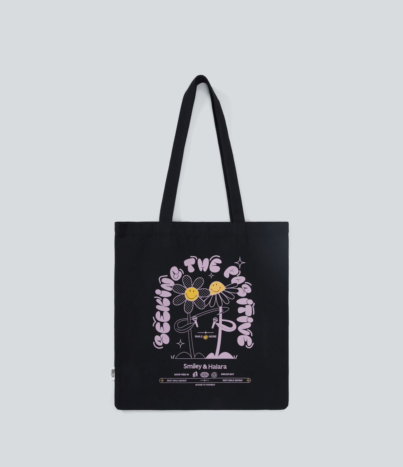Halara X Smiley® Casual Canvas Tote Bag